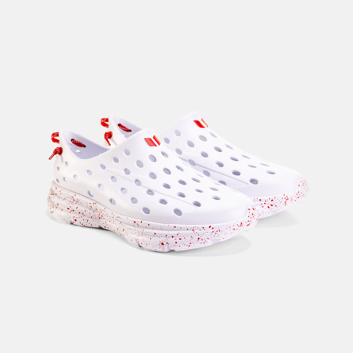 Revive - All White / Red Speckle